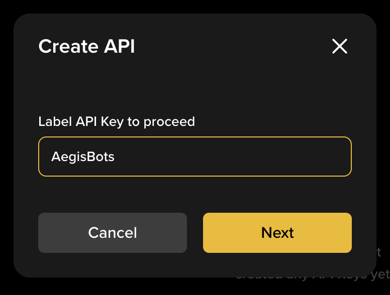 Binance — enable Read and Spot Trading